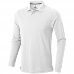 38086012-Polo z długim rękawem Oakville-Biały   m