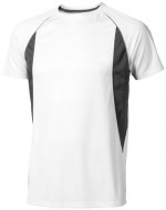 39015010-T-shirt Quebec-Biały  ,Antracyt xs