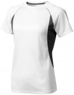 39016010-T-shirt damski Quebec-Biały  ,Antracyt xs