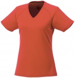 39026333-Damski t-shirt Amery z krótkim rękawem z dzianiny Cool Fit odprowadzającej wilgoć-pomarańczowy   l