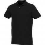 37502995-Beryl - męska organiczne polo z krótkim rękawem z recyclingu-czarny xxl