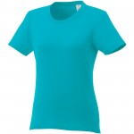 38029511-T-shirt damski z krótkim rękawem Heros-morski s