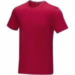 37506254-Męska koszulka organiczna Azurite z krótkim rękawem z certyfikatem GOTS-Czerwony xl
