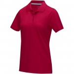 37509250-Damska organiczna koszulka polo Graphite z certyfikatem GOTS-Czerwony xs