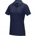 37509494-Damska organiczna koszulka polo Graphite z certyfikatem GOTS-Granatowy xl