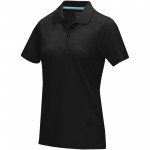 37509994-Damska organiczna koszulka polo Graphite z certyfikatem GOTS-Czarny xl
