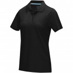 37509995-Damska organiczna koszulka polo Graphite z certyfikatem GOTS-Czarny xxl