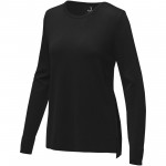 38228995-Damski sweter z okrągłym dekoltem Merrit-Czarny xxl
