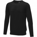 38227996-Merrit - męski sweter z okrągłym dekoltem-Czarny 3xl