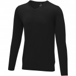 38225996-Stanton - męski sweter w serek-Czarny 3xl