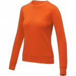 38232334-Damski sweter z okrągłym dekoltem Zenon-Pomarańczowy xl