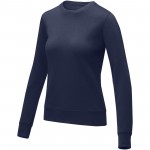 38232497-Damski sweter z okrągłym dekoltem Zenon-Granatowy 4xl
