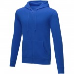 38229440-Męska bluza z kapturem Theron z zamkiem błyskawicznym-Niebieski xs