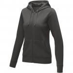 38230894-Damska bluza z kapturemTheron  z zamkiem błyskawicznym-Szary sztormowy xl