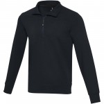 37546553-Tin sweter unisex Aware&trade; z materiał&oacute;w z recyklingu z zamkiem błyskawicznym na 1/4 długości-Granatowy l