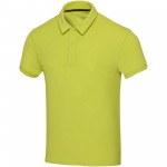 37544639-Koszulka polo Akoya, unisex, z materiału frotte z recyklingu-Limonka 2xs